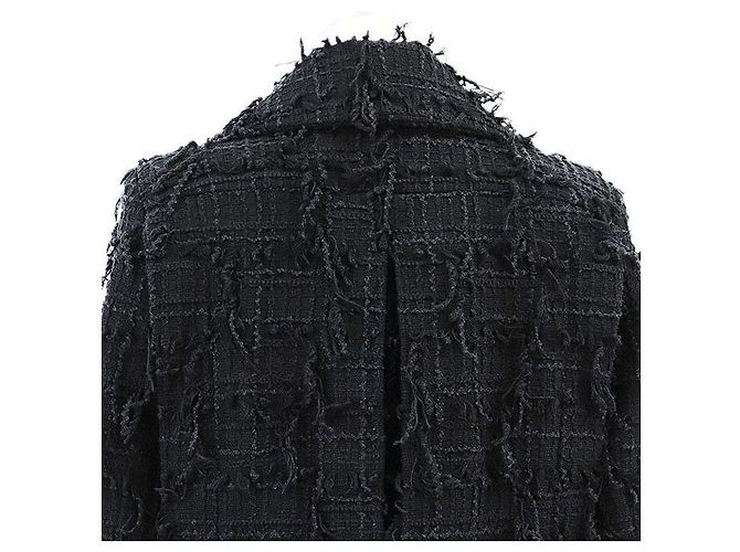 Timeless Chaqueta de tweed de algodón Chanel P72388 Azul - vista 18