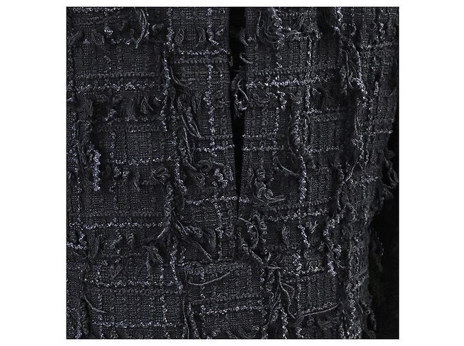 Timeless Chaqueta de tweed de algodón Chanel P72388 Azul - vista 19