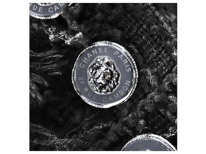 Timeless Chaqueta de tweed de algodón Chanel P72388 Azul - vista 3