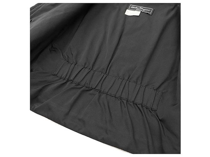 Chaqueta 2 en 1 de mezcla de seda Salvatore Ferragamo Negro Crudo - vista 11