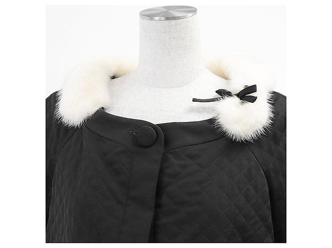 Chaqueta 2 en 1 de mezcla de seda Salvatore Ferragamo Negro Crudo - vista 2