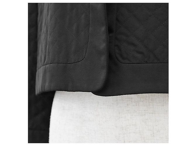 Chaqueta 2 en 1 de mezcla de seda Salvatore Ferragamo Negro Crudo - vista 4