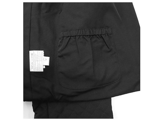 Chaqueta 2 en 1 de mezcla de seda Salvatore Ferragamo Negro Crudo - vista 6