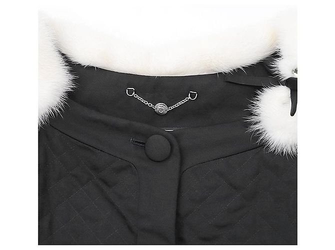 Chaqueta 2 en 1 de mezcla de seda Salvatore Ferragamo Negro Crudo - vista 8
