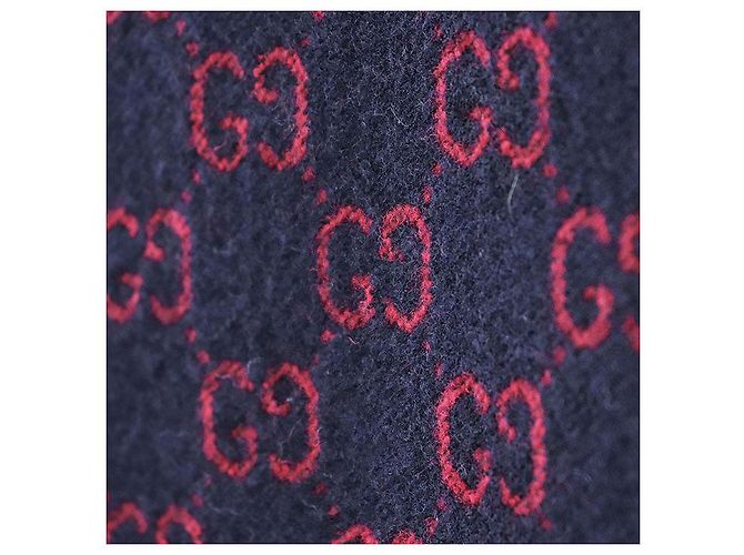 Abrigo de lana nylon GG Jacquard Gucci Azul - vista 16