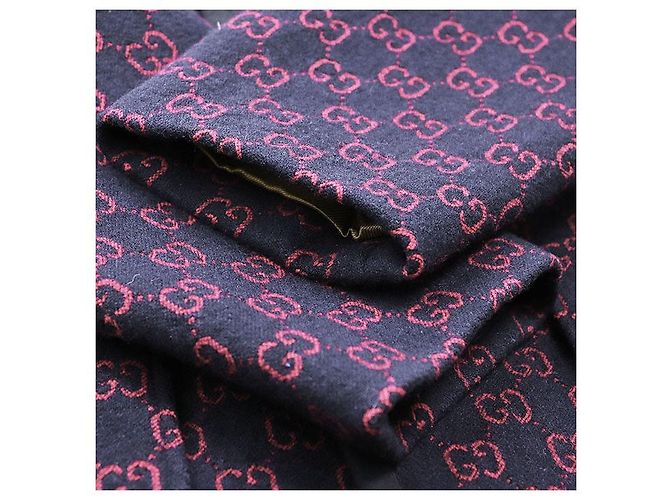 Abrigo de lana nylon GG Jacquard Gucci Azul - vista 4