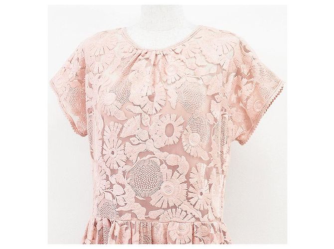 Besticktes Tüllkleid RED VALENTINO Beige - Ansicht 11