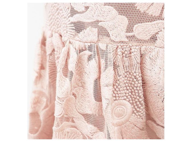Besticktes Tüllkleid RED VALENTINO Beige - Ansicht 12
