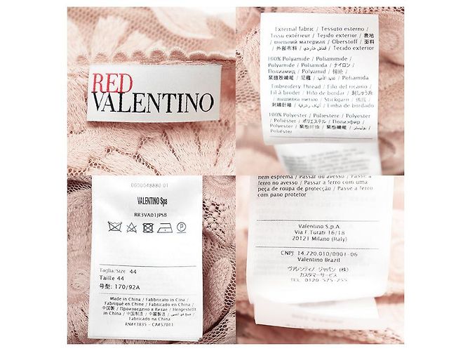 Besticktes Tüllkleid RED VALENTINO Beige - Ansicht 7