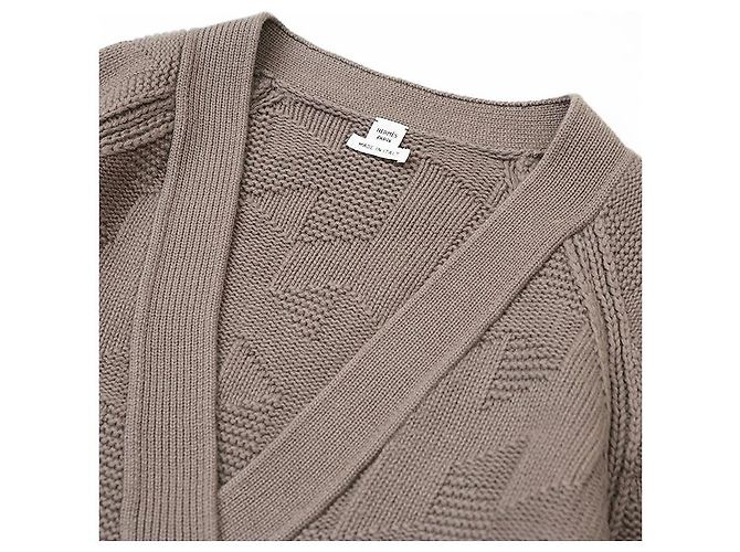 Hermès Hermes Wollstrickjacke Braun - Ansicht 12