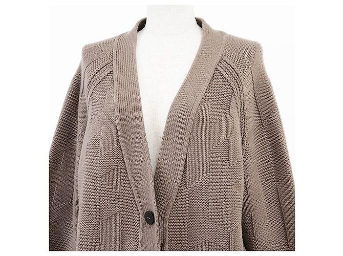 Hermès Hermes Wollstrickjacke Braun - Ansicht 2