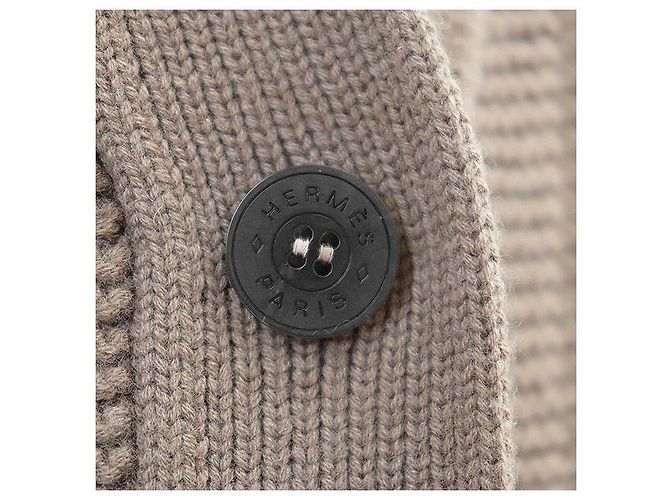 Hermès Hermes Wollstrickjacke Braun - Ansicht 3