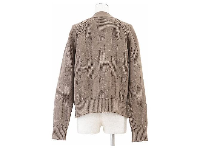 Hermès Hermes Wollstrickjacke Braun - Ansicht 5