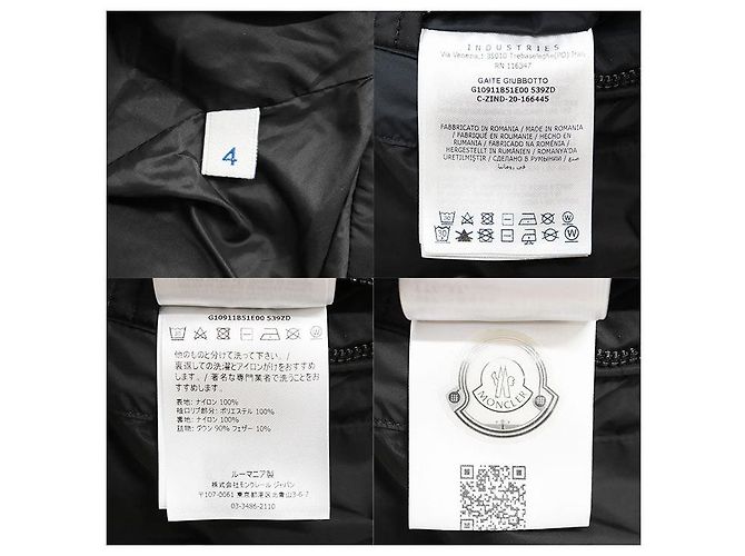 Moncler Nacido para Proteger Chaqueta 2 en 1 de Plumas Econyl GAITE Negro - vista 10