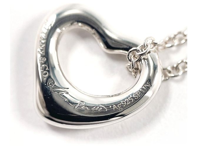 Tiffany & Co Collana Tiffany Open Heart Elsa Peretti Argento - vista 5