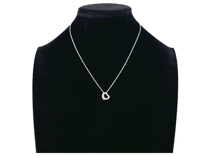 Tiffany & Co Collana Tiffany Open Heart Elsa Peretti Argento - vista 8
