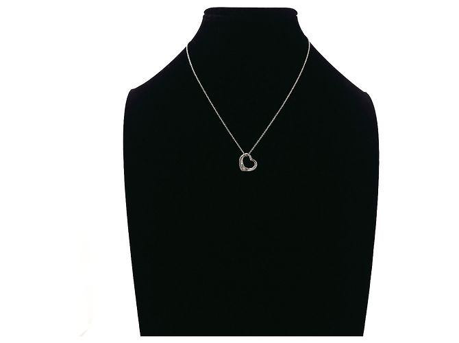 Tiffany & Co Collana Tiffany Open Heart Elsa Peretti Argento - vista 7