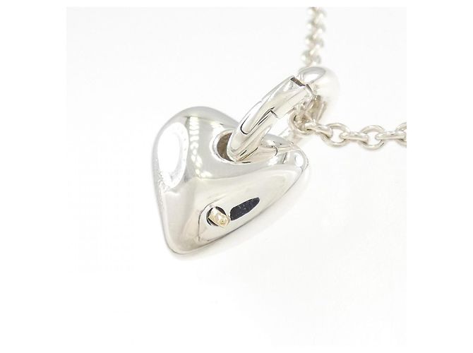 Hermès Collier Hermes en Argent 925 et Or Jaune Au750 Argenté - vue 4