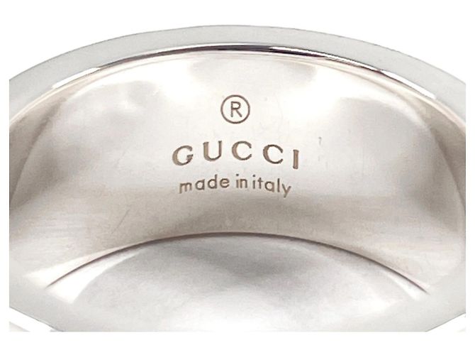 Anello G in argento 925 intagliato per donna Gucci - vista 3