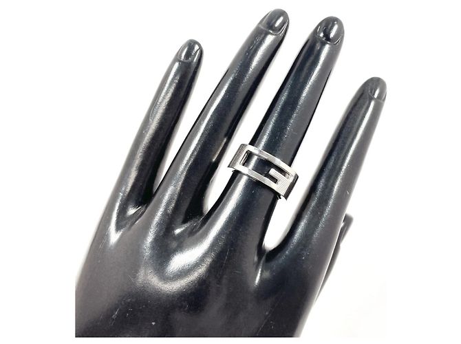 Anello G in argento 925 intagliato per donna Gucci - vista 8
