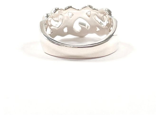 Anello Triplo Cuore Amore Tiffany & Co. in Argento Sterling 925 - vista 2