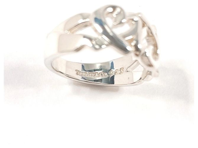 Anello Triplo Cuore Amore Tiffany & Co. in Argento Sterling 925 - vista 3