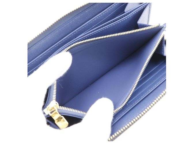 Portafoglio Zippy Louis Vuitton Monogram Denim Lungo Blu - vista 7
