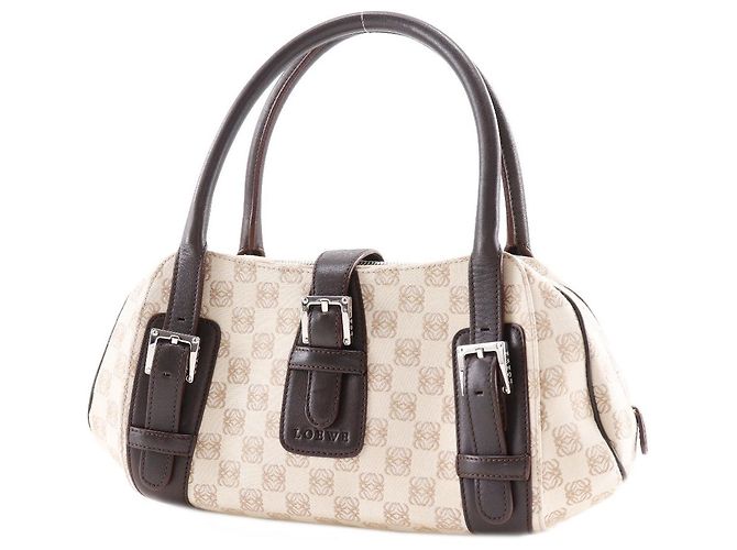 2-in-1 Anagram Canvas Tasche Senda von Loewe Beige - Ansicht 2