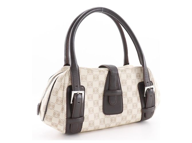 2-in-1 Anagram Canvas Tasche Senda von Loewe Beige - Ansicht 3