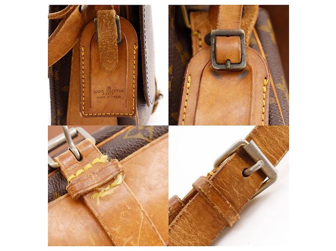 Borsa a Spalla Cartouchiere 22 Monogramma Louis Vuitton Marrone - vista 11