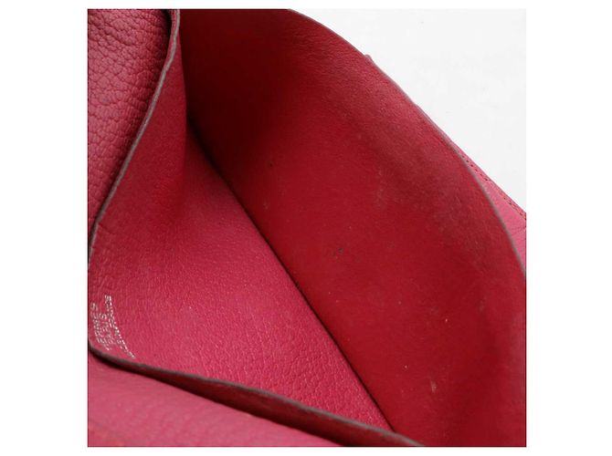 Béarn Hermès Cartera larga de piel Dupli Hermes Bearn Rosa - vista 8