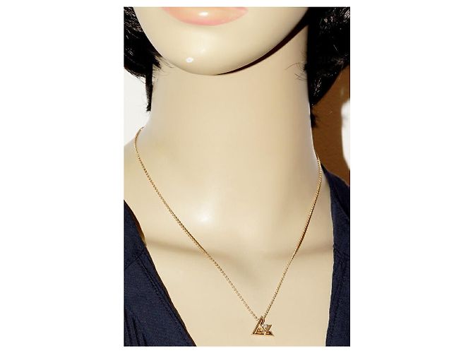 Collar Péndulo Louis Vuitton K18YG LV Volt One Q93805 Dorado - vista 2