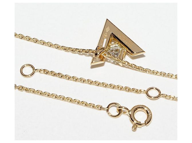Collar Péndulo Louis Vuitton K18YG LV Volt One Q93805 Dorado - vista 4