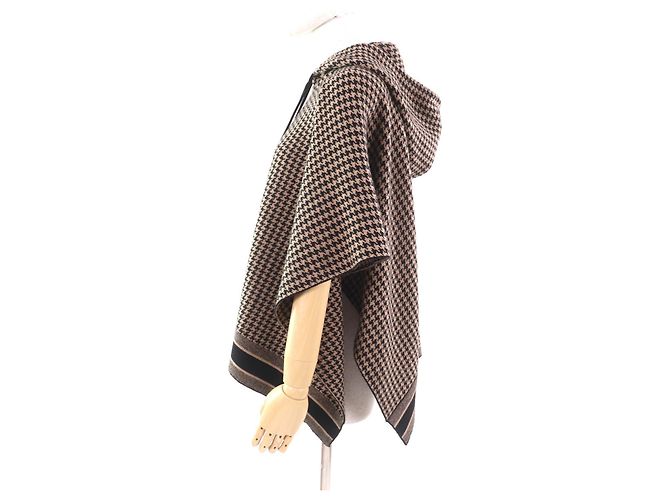 Poncho de cachemira Christian Dior Bronce - vista 2