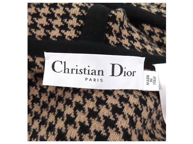 Poncho de cachemira Christian Dior Bronce - vista 6