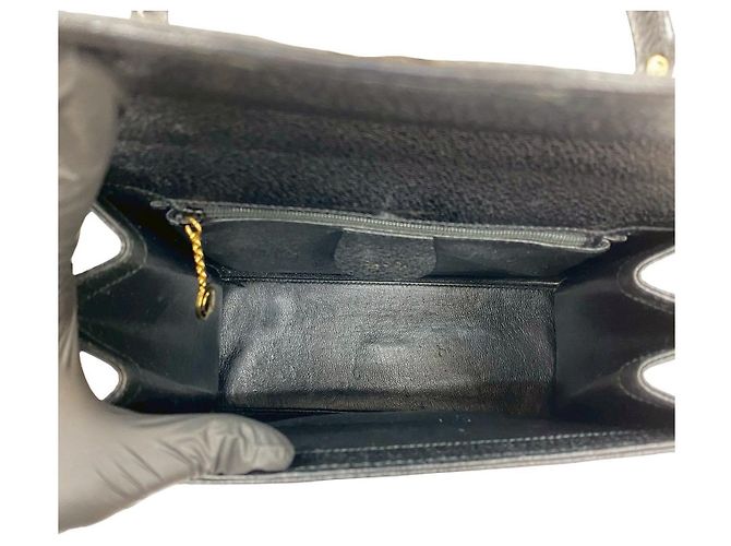 Borsa 2way in pelle Gucci Lady Lock Nero - vista 10