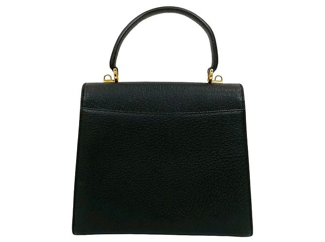 Borsa 2way in pelle Gucci Lady Lock Nero - vista 4