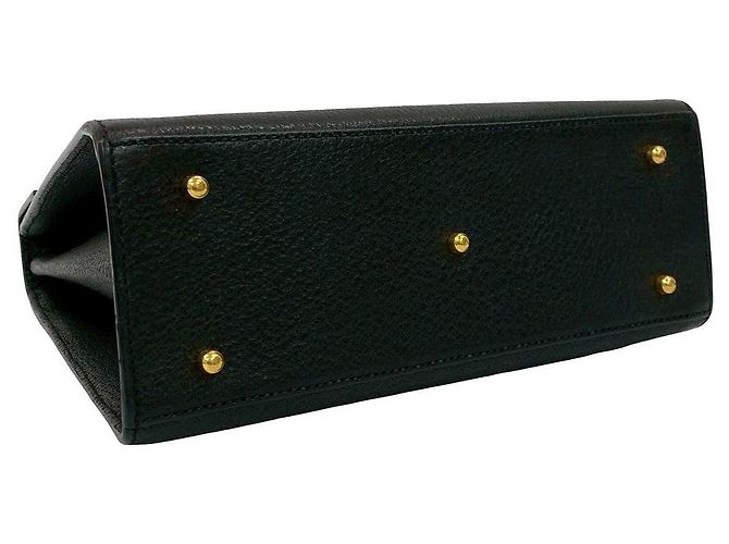 Borsa 2way in pelle Gucci Lady Lock Nero - vista 8