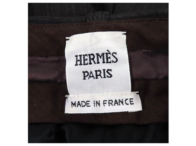 Hermès Hermes Wollhose Grün Khaki - Ansicht 6