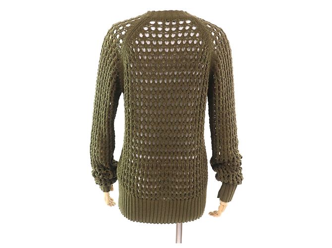 Autre Marque Tejido de algodón Dries Van Noten Verde Caqui - vista 3