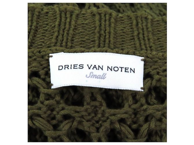 Autre Marque Tejido de algodón Dries Van Noten Verde Caqui - vista 5