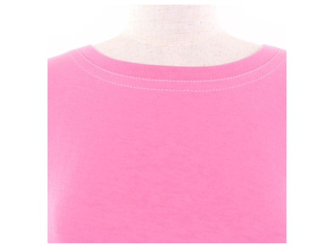 T-shirt a maniche corte in misto seta Marni Rosa Blu navy - vista 4
