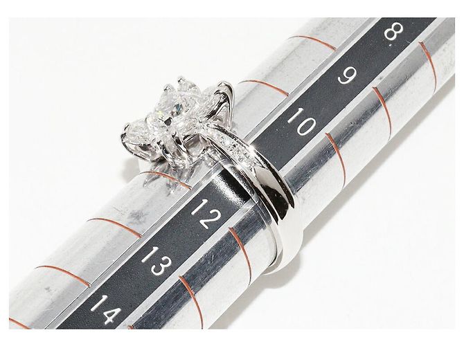 Autre Marque Pt900 Diamantring Silber - Ansicht 2