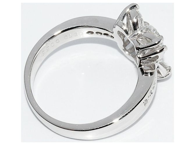 Autre Marque Pt900 Diamantring Silber - Ansicht 3