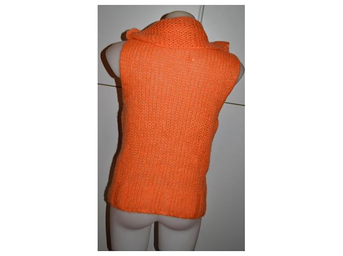Guess ärmelloser Pullover Wollmischung orange - Ansicht 3