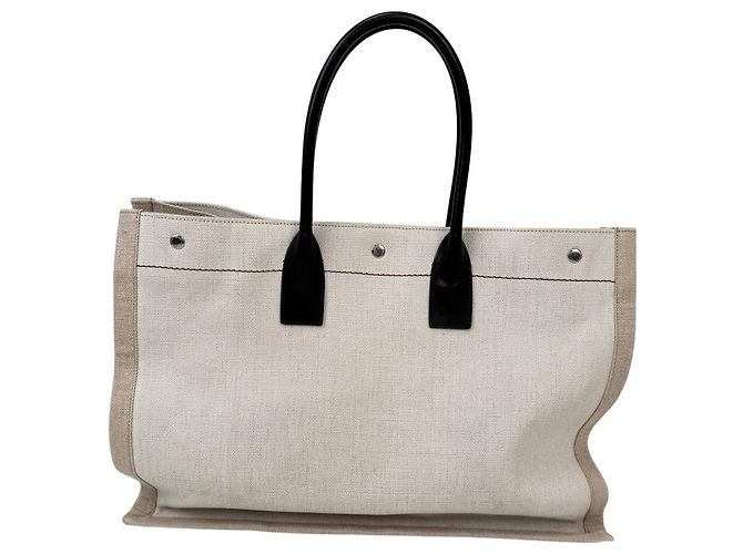 Cabas Rive Gauche Borsa Tote Saint Laurent Rive Gauche Beige - vista 3