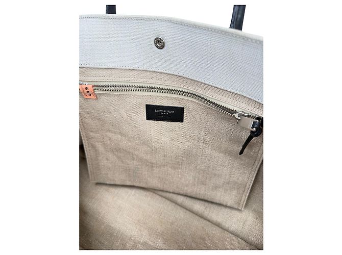 Cabas Rive Gauche Borsa Tote Saint Laurent Rive Gauche Beige - vista 4