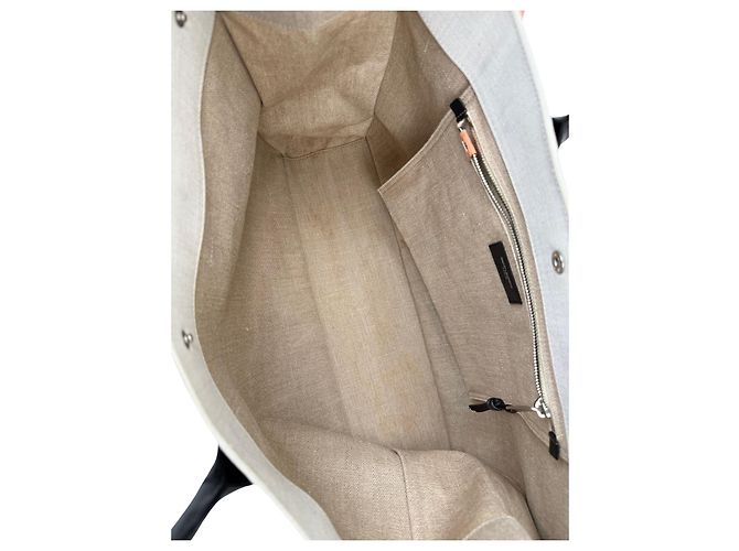 Cabas Rive Gauche Borsa Tote Saint Laurent Rive Gauche Beige - vista 5