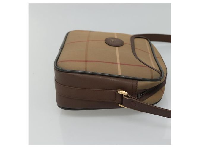Burberry Nova check Canvas and Leather Beige - vista 3