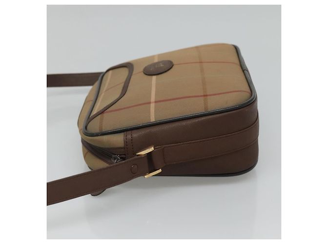 Burberry Nova check Canvas and Leather Beige - vista 4